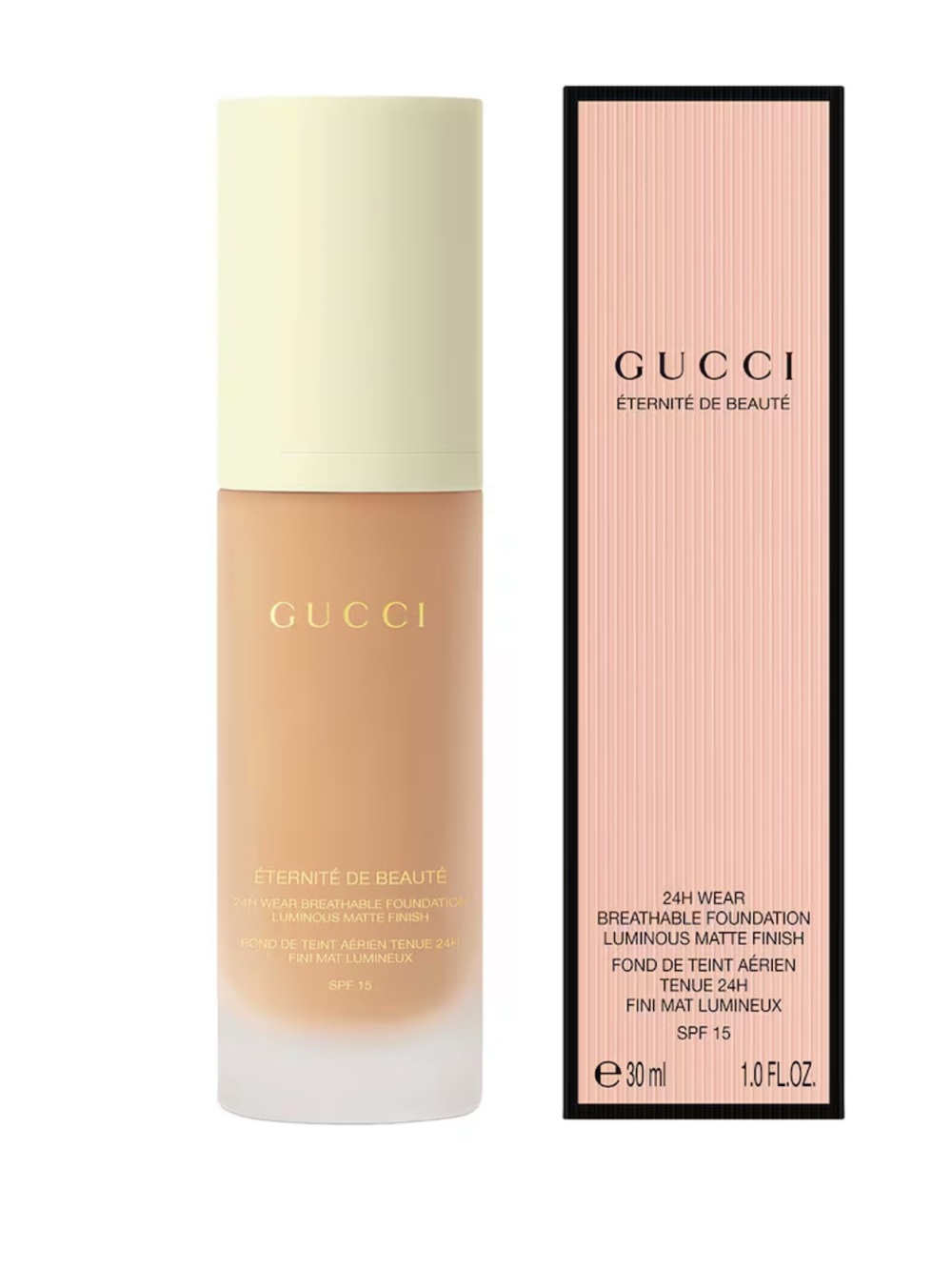 NIB Gucci Éternité de Beauté Breathable Foundation luminous matte finish 132W